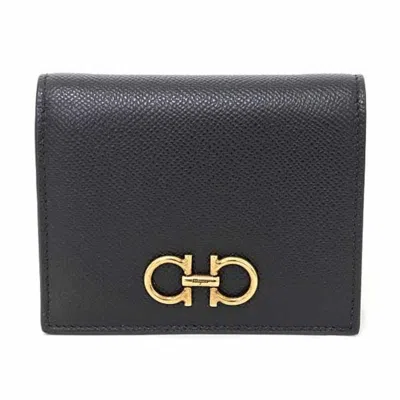 Pre-owned Ferragamo Salvatore  Black Leather Wallet (bi-fold) ()