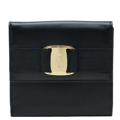 Pre-owned Ferragamo Salvatore  Black Leather Wallet (bi-fold) ()