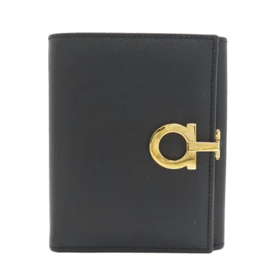 Pre-owned Ferragamo Salvatore  Black Leather Wallet (bi-fold) ()