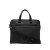 Ferragamo Men's Gancini Business Bag In Black