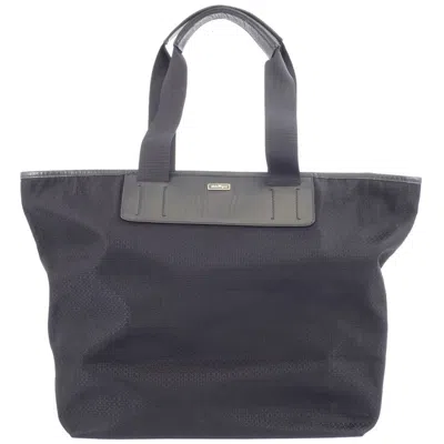 Pre-owned Ferragamo Salvatore  Black Nylon Leather Tote Bag ()