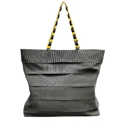 Pre-owned Ferragamo Salvatore  Black Nylon Leather Tote Bag ()