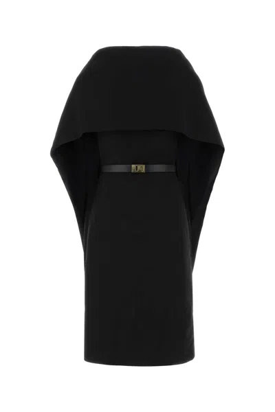 FERRAGAMO SALVATORE FERRAGAMO BLACK VISCOSE BLEND DRESS