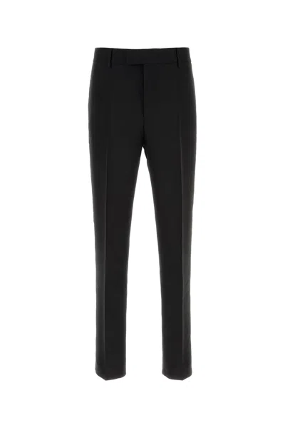 FERRAGAMO SALVATORE FERRAGAMO BLACK VISCOSE BLEND PANT