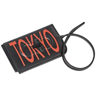 Ferragamo Salvatore  Black/orange Tokyo Id Holder In Orange/black