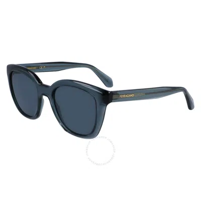 FERRAGAMO SALVATORE FERRAGAMO BLUE CAT EYE LADIES SUNGLASSES SF2000S 438 52