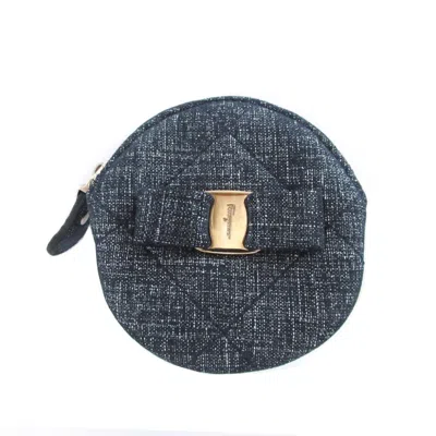 Pre-owned Ferragamo Salvatore  Blue Cotton Coin Purse/coin Case ()