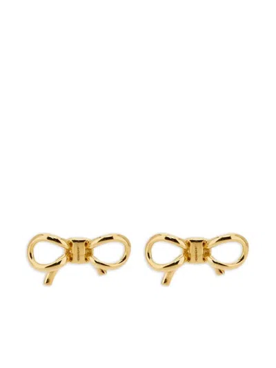 FERRAGAMO SALVATORE FERRAGAMO BOW STUD EARRINGS ACCESSORIES