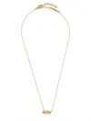 Ferragamo Adjustable Vara Bow Chain Necklace In Gold
