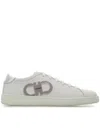 Ferragamo Double Gancini Sneaker In Grey