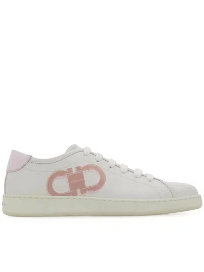 Ferragamo Woman Sneakers White Size 5.5 Calfskin