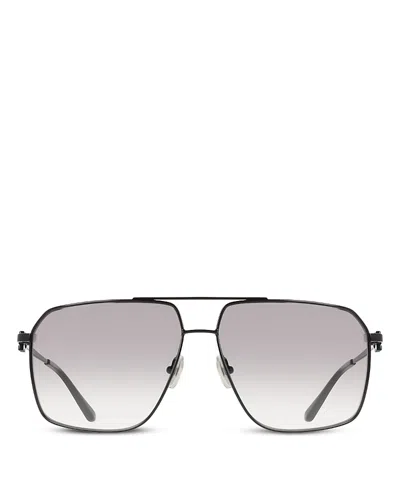 Ferragamo Salvatore  Brow Bar Aviator Sunglasses, 62mm In Pattern