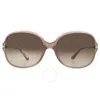 Ferragamo Salvatore  Brown Butterfly Ladies Sunglasses Sf921sk 718 61