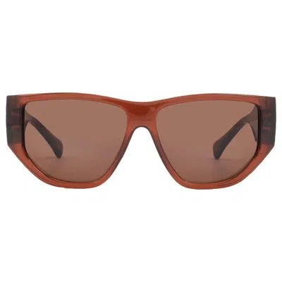 Ferragamo Salvatore  Brown Geometric Unisex Sunglasses Sf1077s 232 56