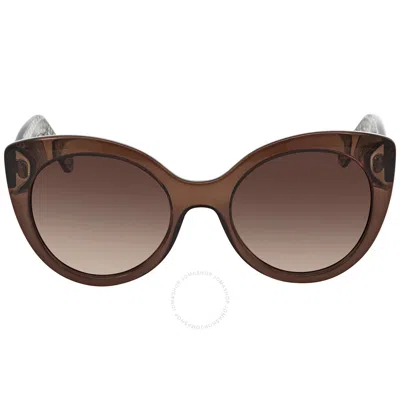 Ferragamo Salvatore  Brown Gradient Butterfly Ladies Sunglasses Sf964s 210 54 In Black