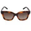 Ferragamo Brown Gradient Rectangular Ladies Sunglasses Sf955s 214 53 In Brown