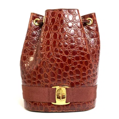 Pre-owned Ferragamo Salvatore  Brown Leather Backpack ()