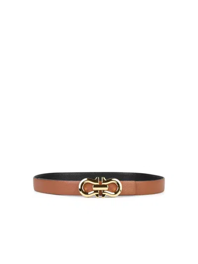 Ferragamo Salvatore  Brown Leather Belt