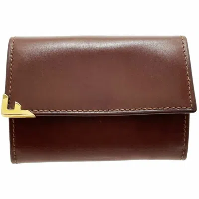 Pre-owned Ferragamo Salvatore  Brown Leather Coin Purse/coin Case ()