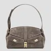 Ferragamo Salvatore  Brown Leather Hug Multipocket (l) In Brown