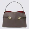 Ferragamo Hug Soft L Clay/red Shoulder Bag