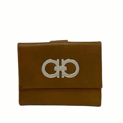 Pre-owned Ferragamo Salvatore  Brown Leather Wallet (bi-fold) ()