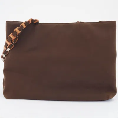 Pre-owned Ferragamo Salvatore  Brown Nylon Tote Bag ()
