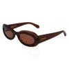 Ferragamo Classic Logo Acetate Oval Sunglasses