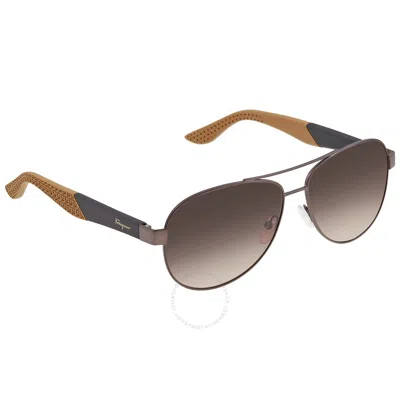 Ferragamo Salvatore  Brown Pilot Men's Sunglasses Sf275s 071 62