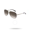 Ferragamo Salvatore  Brown Pilot Unisex Sunglasses Sf131s 211 60 In Brown