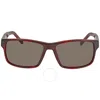 Ferragamo Salvatore  Brown Rectangular 58 Mm Men's Sunglasses Sf960s 214 58