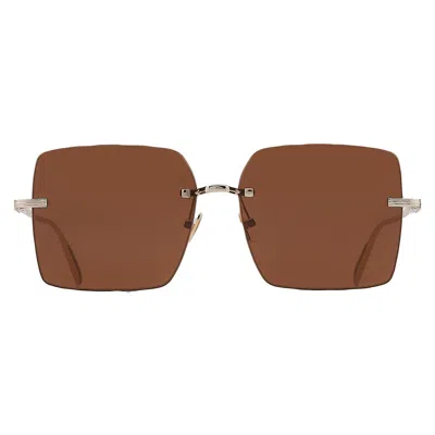 Ferragamo Salvatore  Brown Square Ladies Sunglasses Sf311s 745 60
