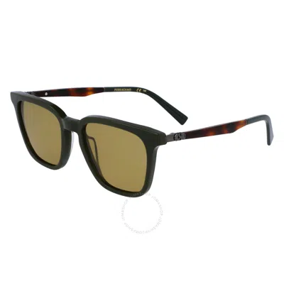 Ferragamo Salvatore  Brown Square Men's Sunglasses Sf1100s 302 52 In Gray