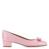 FERRAGAMO SALVATORE FERRAGAMO BUBBLE GUM VARA BOW PUMP SHOE