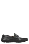 Ferragamo Byte Leather Loafers In Black