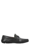 Ferragamo Byte Leather Loafers In Black