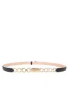 Ferragamo Bijoux Belt In Black Leather In Black