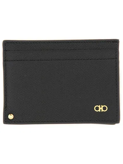 FERRAGAMO SALVATORE FERRAGAMO CARD HOLDER "HOOKS"
