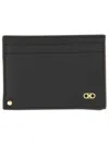 Ferragamo Salvatore  Card Holder "hooks" In Black