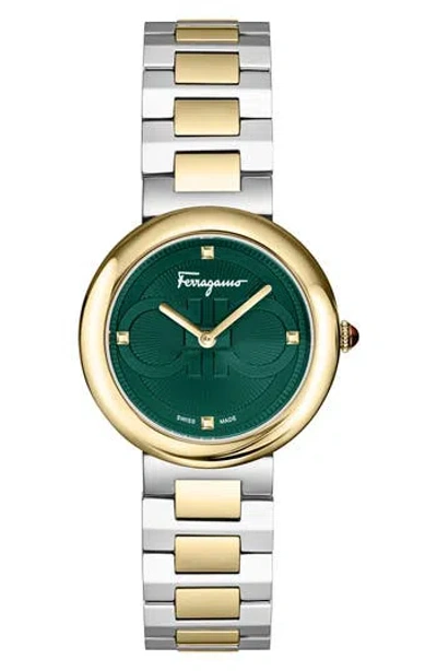 Ferragamo Salvatore  Chic Bracelet Watch, 32mm In Gold