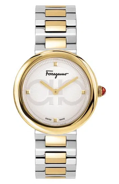 Ferragamo Salvatore  Chic Bracelet Watch, 32mm In Gold