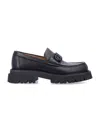 Ferragamo Chunky "gancini" Loafers - Black In Black