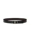 Ferragamo Leather Belt Adjustable Length Metal Buckle