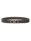 Ferragamo Men Cintura Reversibile In Black