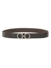 Ferragamo Men Cintura Reversibile In Black