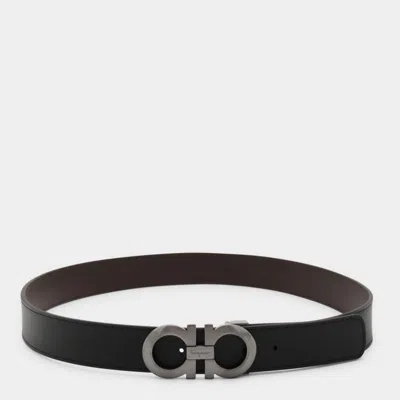 FERRAGAMO SALVATORE FERRAGAMO CINTURE NERO/HICKORY