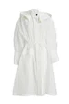 Ferragamo Lightweight Silk Parka With Hood In 002