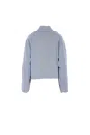 Ferragamo Virgin Wool Silk Zip-up Jacket