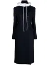Ferragamo Coats In New Navy