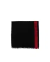 Ferragamo Salvatore  Color Blocked Scarf In Black